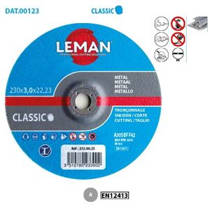 Leman - Disque à tronçonner métal Classic ø 300 Alésage 22,23 Ep. 3,8mm Plat F41 Boite de 10 - Publicité Leman - Disque à tronçonner métal Classic ø 300 Alésage 22,23 Ep. 3,8mm Plat F41 Boite de 10 - Publicité