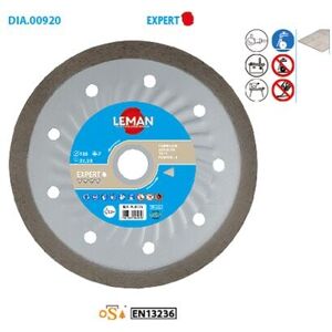 LEMAN Disque diamant carrelage Expert ø 180 Alésage 30/25,4/22,23 Ep. 1,6mm - Publicité LEMAN Disque diamant carrelage Expert ø 180 Alésage 30/25,4/22,23 Ep. 1,6mm - Publicité