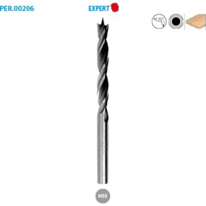 LEMAN Foret hélicoïdal hss bois perçage Expert ø 4 Long. 75 Long. Utile 43mm - Publicité LEMAN Foret hélicoïdal hss bois perçage Expert ø 4 Long. 75 Long. Utile 43mm - Publicité