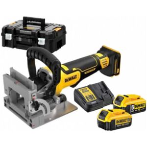 Dewalt - Fraiseuse à lamelles xr 18V 5.0 Ah - 2 batterie, chargeur - DCW682P2-QW - Publicité