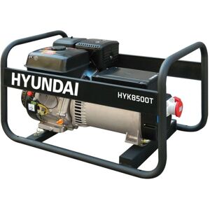 Hyundai - Groupe Électrogène Hyk8500t Essence Monophasé 6,5 Kva Et Triphasé 9,5 Kva - Publicité Hyundai - Groupe Électrogène Hyk8500t Essence Monophasé 6,5 Kva Et Triphasé 9,5 Kva - Publicité
