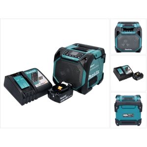Makita DMR 203 RT1 Haut-parleur Bluetooth 12V 18V IP64 + 1x Batterie 5,0Ah + Chargeur - Publicité Makita DMR 203 RT1 Haut-parleur Bluetooth 12V 18V IP64 + 1x Batterie 5,0Ah + Chargeur - Publicité