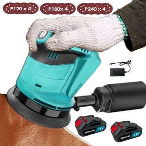 Teetok - Ponceuse Orbitale Aléatoire Sans Fil,sans Balais,ponceuse 18v Ø 125mm, Avec Papier De Verre 12pcs,6 Vitesses Avec Sac À Poussière +2 Batterie 3.0a + Chargeur, Compatible Avec La Batterie Makita - Publicité Teetok - Ponceuse Orbitale Aléatoire Sans Fil,sans Balais,ponceuse 18v Ø 125mm, Avec Papier De Verre 12pcs,6 Vitesses Avec Sac À Poussière +2 Batterie 3.0a + Chargeur, Compatible Avec La Batterie Makita - Publicité