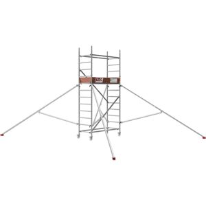 ALTEC ALUMINIUM-TECHNIK Rollfix 2.0 400, Hauteur De Travail 4m, Roues D'Échafaudage Incluses (ø125mm) & Stabilisateur Triangulaire - Publicité ALTEC ALUMINIUM-TECHNIK Rollfix 2.0 400, Hauteur De Travail 4m, Roues D'Échafaudage Incluses (ø125mm) & Stabilisateur Triangulaire - Publicité