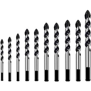 10 Pieces Foret De Maçonnerie,forets Pour Carrelage Verre, Foret Multi-matériaux Triangle Porcelaine Forage Métalliques Pour Carrelage Verre Marbre Miroir Bois(3,4,5,6,6,8,8,10,10,12 Mm) - Sollbry - Publicité 10 Pieces Foret De Maçonnerie,forets Pour Carrelage Verre, Foret Multi-matériaux Triangle Porcelaine Forage Métalliques Pour Carrelage Verre Marbre Miroir Bois(3,4,5,6,6,8,8,10,10,12 Mm) - Sollbry - Publicité