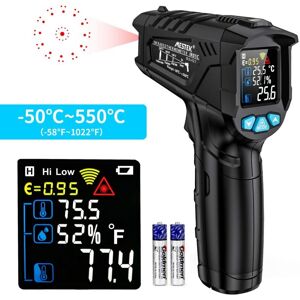 Ineasicer - Thermomètre Infrarouge Laser Professionnel Sans Contact, Pistolet De Température Infrarouge -50°c À 550°c - Publicité Ineasicer - Thermomètre Infrarouge Laser Professionnel Sans Contact, Pistolet De Température Infrarouge -50°c À 550°c - Publicité