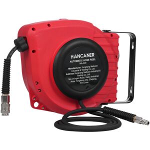 Tonysa Enrouleur De Tuyau D'Air Comprimé 15m + 1.5m, Raccord En Laiton 1/4" Bspt, Devidoir De Tuyau D'Air Avec Rembobinage Automatique - Publicité Tonysa Enrouleur De Tuyau D'Air Comprimé 15m + 1.5m, Raccord En Laiton 1/4" Bspt, Devidoir De Tuyau D'Air Avec Rembobinage Automatique - Publicité