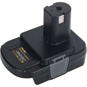 Ulisem - Adaptateur De Batterie Dm18rl Pour Ryobi 18v Outils Électriques À Batterie Au Lithium, Converti Avec Dewalt Ou Milwaukee - Publicité Ulisem - Adaptateur De Batterie Dm18rl Pour Ryobi 18v Outils Électriques À Batterie Au Lithium, Converti Avec Dewalt Ou Milwaukee - Publicité