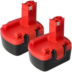 vhbw 2x Batterie pour Bosch PST 14.4V - NiMH, 1500mAh - Rouge/Noir - Batterie pour Outils Électriques - Publicité vhbw 2x Batterie pour Bosch PST 14.4V - NiMH, 1500mAh - Rouge/Noir - Batterie pour Outils Électriques - Publicité