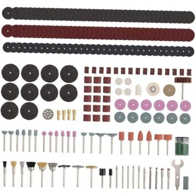 ABYSSE Accessoires Multifonctions Grinder Kit Électrique Rotatif Outil De Meulage De Polissage De Forage 225pcs De Coupe - Publicité ABYSSE Accessoires Multifonctions Grinder Kit Électrique Rotatif Outil De Meulage De Polissage De Forage 225pcs De Coupe - Publicité