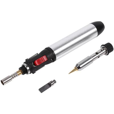 MOXIE Kit De Fer À Souder Au Gaz Butane Sans Fil 4 En 1, Outil De Torche De Soudage À Température Réglable - Publicité MOXIE Kit De Fer À Souder Au Gaz Butane Sans Fil 4 En 1, Outil De Torche De Soudage À Température Réglable - Publicité