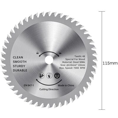 PELTOR Jeffergarden Lame De Scie Circulaire 115 Mm Tct Coupe-bois En Acier Allié 48 Dents Scies De Finition En Carbure Pour La Coupe Du Bois Arbre Lisse De 1-1/4 Pouce (32 Mm) - Publicité PELTOR Jeffergarden Lame De Scie Circulaire 115 Mm Tct Coupe-bois En Acier Allié 48 Dents Scies De Finition En Carbure Pour La Coupe Du Bois Arbre Lisse De 1-1/4 Pouce (32 Mm) - Publicité