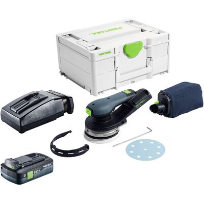 Ponceuse Excentrique Sans Fil Festool Etsc 2 125-basic 18 V 125 Mm Sans Balais + 1 Batterie 4,0 Ah + Chargeur + Systainer - Publicité Ponceuse Excentrique Sans Fil Festool Etsc 2 125-basic 18 V 125 Mm Sans Balais + 1 Batterie 4,0 Ah + Chargeur + Systainer - Publicité