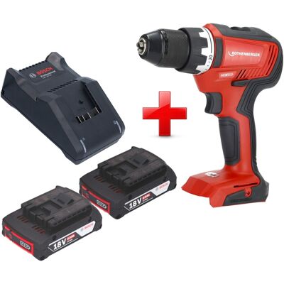 Perceuse-visseuse Sans Fil Rothenberger Ro Dd55 18 V 55 Nm Brushless Ampshare + 2 Batteries 2,0 Ah + Chargeur - Publicité Perceuse-visseuse Sans Fil Rothenberger Ro Dd55 18 V 55 Nm Brushless Ampshare + 2 Batteries 2,0 Ah + Chargeur - Publicité