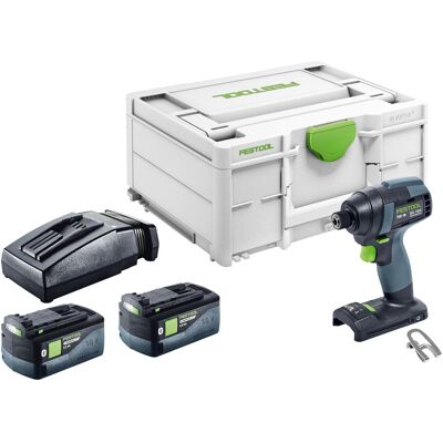 Festool Tid 18-basic Visseuse À Choc Sans Fil 18 V 180 Nm 1/4" + 2x Batterie 5,0 Ah + Chargeur + Systainer - Publicité Festool Tid 18-basic Visseuse À Choc Sans Fil 18 V 180 Nm 1/4" + 2x Batterie 5,0 Ah + Chargeur + Systainer - Publicité