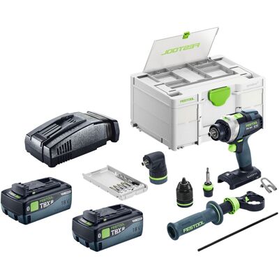 Kit De Base Festool Tpc 18/4 : Perceuse-visseuse À Percussion Sans Fil 18 V 75 Nm Sans Balais + 2 Batteries 8,0 Ah + Chargeur Rapide + Systainer - Publicité Kit De Base Festool Tpc 18/4 : Perceuse-visseuse À Percussion Sans Fil 18 V 75 Nm Sans Balais + 2 Batteries 8,0 Ah + Chargeur Rapide + Systainer - Publicité