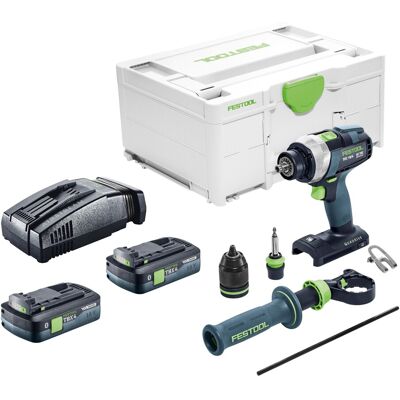 Perceuse-visseuse Sans Fil Festool Tdc 18/4-basic 18 V 75 Nm Sans Balais + 2 Batteries 4,0 Ah + Chargeur Rapide + Systainer - Publicité Perceuse-visseuse Sans Fil Festool Tdc 18/4-basic 18 V 75 Nm Sans Balais + 2 Batteries 4,0 Ah + Chargeur Rapide + Systainer - Publicité