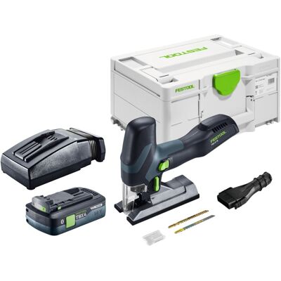 Scie Sauteuse Pendulaire Sans Fil Festool Psc-e 18 Eb-basic 18 V 40 Mm + 1 Batterie 4,0 Ah + Chargeur + Systainer - Publicité Scie Sauteuse Pendulaire Sans Fil Festool Psc-e 18 Eb-basic 18 V 40 Mm + 1 Batterie 4,0 Ah + Chargeur + Systainer - Publicité
