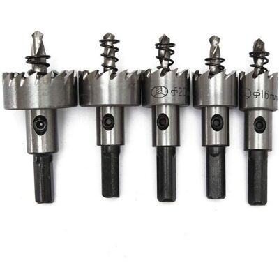 OEM Scie À Cloche Fraise Trépan Métal Hss Acier Cobalt. Coffret 5 Forets: 16 + 18,5 + 20 + 25 + 30 Mm Hss Cobalt, M35, Hrc 64–66 Queue 9,5 Mm - Publicité OEM Scie À Cloche Fraise Trépan Métal Hss Acier Cobalt. Coffret 5 Forets: 16 + 18,5 + 20 + 25 + 30 Mm Hss Cobalt, M35, Hrc 64–66 Queue 9,5 Mm - Publicité