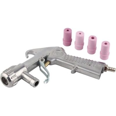 ABYSSE Kit Pistolet De Sablage, Pistolet Sablage Pneumatique Kit Avec 4 Buses En Céramique 4.5/5/6/7mm Pression D'Air 60-120psi Pulvérisateur De Pistolet - Publicité ABYSSE Kit Pistolet De Sablage, Pistolet Sablage Pneumatique Kit Avec 4 Buses En Céramique 4.5/5/6/7mm Pression D'Air 60-120psi Pulvérisateur De Pistolet - Publicité