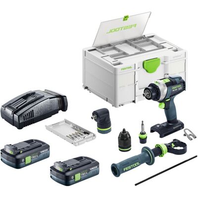 Kit De Base Festool Tpc 18/4 : Perceuse-visseuse À Percussion Sans Fil 18 V 75 Nm Brushless + 2 Batteries 4,0 Ah + Chargeur Rapide + Systainer - Publicité Kit De Base Festool Tpc 18/4 : Perceuse-visseuse À Percussion Sans Fil 18 V 75 Nm Brushless + 2 Batteries 4,0 Ah + Chargeur Rapide + Systainer - Publicité