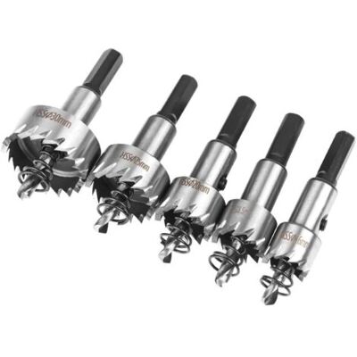 ABYSSE Coffret Scie Cloche, 5pcs Scie Trépan En Hss Cobalt Ø16/18,5/20/25/30mm, Scie Cloche En Acier Haute Vitesse Alliage, Acier, Acier Inoxydable, Approprié Au Bois, Plastique, Métal - Publicité ABYSSE Coffret Scie Cloche, 5pcs Scie Trépan En Hss Cobalt Ø16/18,5/20/25/30mm, Scie Cloche En Acier Haute Vitesse Alliage, Acier, Acier Inoxydable, Approprié Au Bois, Plastique, Métal - Publicité