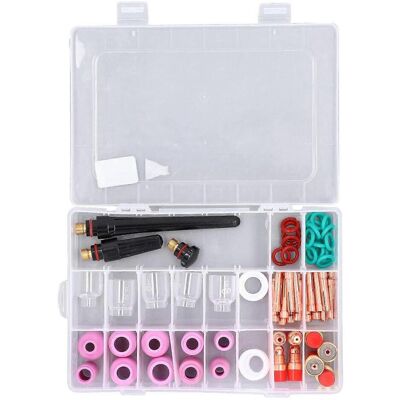 FLAMMKRAFT Accessoires Pour Torche De Soudage Tig : Coupelles En Verre, Lentille À Gaz, Mandrin, Jeu De Buses En Alumine Pour Wp-17 18 26 - Publicité FLAMMKRAFT Accessoires Pour Torche De Soudage Tig : Coupelles En Verre, Lentille À Gaz, Mandrin, Jeu De Buses En Alumine Pour Wp-17 18 26 - Publicité