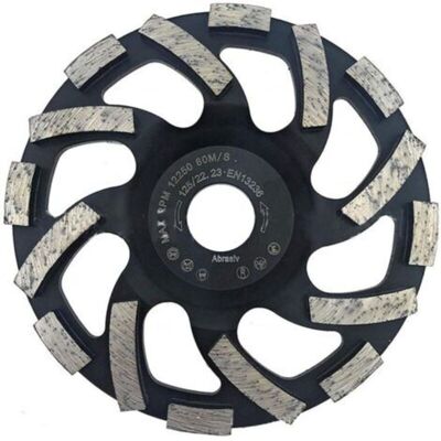 SANS MARQUE Disque Diamant Pour Meuleuse 125mm – Meule À Béton À Double Rangée – Pour Polissage Et Nettoyage Béton, Marbre, Granit – Utilisation Humide Et Sèche - Publicité SANS MARQUE Disque Diamant Pour Meuleuse 125mm – Meule À Béton À Double Rangée – Pour Polissage Et Nettoyage Béton, Marbre, Granit – Utilisation Humide Et Sèche - Publicité