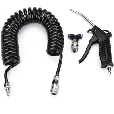 ABYSSE Pistolet À Air Comprimé Noir, Kit De Soufflage Pneumatique Avec Petit Raccord Ue Et Tuyau En Pu - Publicité ABYSSE Pistolet À Air Comprimé Noir, Kit De Soufflage Pneumatique Avec Petit Raccord Ue Et Tuyau En Pu - Publicité