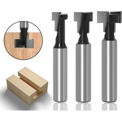 ABYSSE 8mm Fraise En Rainure En T, Routeur À Rainure En T Forme Routeur Bits, 3pcs (7.93/9.52/12.7mm) Queue De Fraise Avec Lame Fraises À Bois Pour Outils Électriques Outil De Menuiserie - Publicité ABYSSE 8mm Fraise En Rainure En T, Routeur À Rainure En T Forme Routeur Bits, 3pcs (7.93/9.52/12.7mm) Queue De Fraise Avec Lame Fraises À Bois Pour Outils Électriques Outil De Menuiserie - Publicité