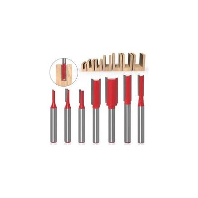 SANS MARQUE Fraise Droite Defonceuse, 7pcs Fraises À Défoncer Carbure De Tungstène Mèches De Routeur À Queue De 6 Mm Fraise De Fraisage Multifonction Outil De Travail Du Bois Pour Le Travail Du Bois - Publicité SANS MARQUE Fraise Droite Defonceuse, 7pcs Fraises À Défoncer Carbure De Tungstène Mèches De Routeur À Queue De 6 Mm Fraise De Fraisage Multifonction Outil De Travail Du Bois Pour Le Travail Du Bois - Publicité