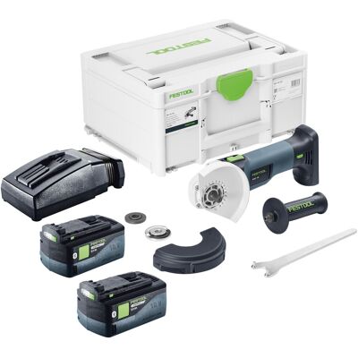 Festool Agc 18-125 Eb-basic Meuleuse D'Angle Sans Fil 18 V 125 Mm Brushless + 1x Batterie 5,0 Ah + Chargeur + Systainer - Publicité Festool Agc 18-125 Eb-basic Meuleuse D'Angle Sans Fil 18 V 125 Mm Brushless + 1x Batterie 5,0 Ah + Chargeur + Systainer - Publicité