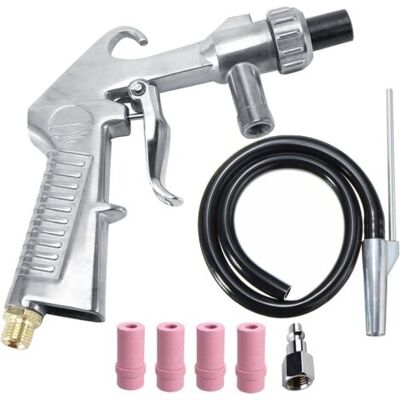 ABYSSE Kit De Sablage, Pistolet De Sablage À Alimentation Par Siphon, Buse Antirouille, Sablage Abrasif Pour Cabines De Sablage - Publicité ABYSSE Kit De Sablage, Pistolet De Sablage À Alimentation Par Siphon, Buse Antirouille, Sablage Abrasif Pour Cabines De Sablage - Publicité
