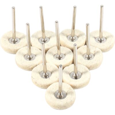 MOXIE 10 Pièces 25 Mm Feutre De Laine Polissage Polissage Perceuse Meuleuse Brosses Avec Poignée Pour Outil Rotatif - Publicité MOXIE 10 Pièces 25 Mm Feutre De Laine Polissage Polissage Perceuse Meuleuse Brosses Avec Poignée Pour Outil Rotatif - Publicité