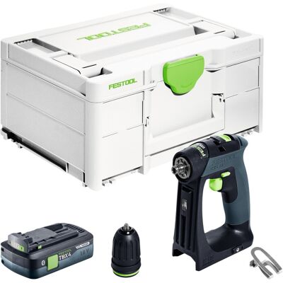 Festool Cxs 18-basic Perceuse-visseuse Sans Fil 18 V 40 Nm Brushless + 1x Batterie 4,0 Ah + Chargeur Rapide + Systainer - Publicité Festool Cxs 18-basic Perceuse-visseuse Sans Fil 18 V 40 Nm Brushless + 1x Batterie 4,0 Ah + Chargeur Rapide + Systainer - Publicité