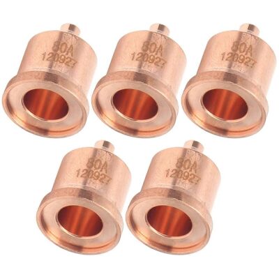 FLAMMKRAFT Lot De 5 Embouts De Torche De Découpe Plasma En Cuivre Rouge, Consommables Pour Équipement De Soudage 120927 - Publicité FLAMMKRAFT Lot De 5 Embouts De Torche De Découpe Plasma En Cuivre Rouge, Consommables Pour Équipement De Soudage 120927 - Publicité