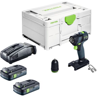 Perceuse-visseuse Sans Fil Festool Txs 18-basic 18 V 40 Nm Sans Balais + 2 Batteries 4,0 Ah + Chargeur Rapide + Systainer - Publicité Perceuse-visseuse Sans Fil Festool Txs 18-basic 18 V 40 Nm Sans Balais + 2 Batteries 4,0 Ah + Chargeur Rapide + Systainer - Publicité