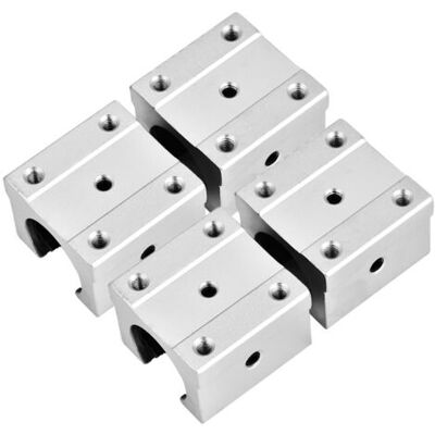 ABYSSE Lot De 4 Blocs De Glissement À Mouvement Linéaire Ouverts En Aluminium Sbr16uu De 16 Mm Pour Cnc - Publicité ABYSSE Lot De 4 Blocs De Glissement À Mouvement Linéaire Ouverts En Aluminium Sbr16uu De 16 Mm Pour Cnc - Publicité