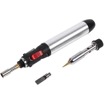 MOXIE Kit De Fer À Souder Au Gaz Butane Sans Fil 4 En 1, Outil De Torche De Soudage À Température Réglable - Publicité MOXIE Kit De Fer À Souder Au Gaz Butane Sans Fil 4 En 1, Outil De Torche De Soudage À Température Réglable - Publicité