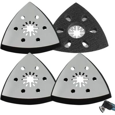 ABYSSE Plateau De Ponçage Triangulaire De Rechange En 4 Pièces, Plateau De Ponçage Triangulaire De 93 Mm, Accessoire Pour Outil Multifonction - Publicité ABYSSE Plateau De Ponçage Triangulaire De Rechange En 4 Pièces, Plateau De Ponçage Triangulaire De 93 Mm, Accessoire Pour Outil Multifonction - Publicité