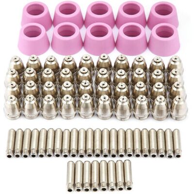 ABYSSE Kit De 80 Pièces Pour Torche De Découpe Plasma Ag60 Sg55 : Consommables (électrodes, Buses, Coupelles). Publicité ABYSSE Kit De 80 Pièces Pour Torche De Découpe Plasma Ag60 Sg55 : Consommables (électrodes, Buses, Coupelles). Publicité
