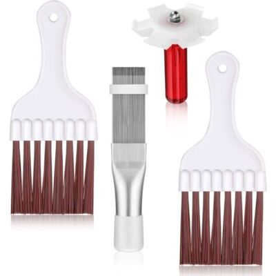 ABYSSE Lot De 3 Brosses De Nettoyage En Acier Inoxydable Pour Climatiseur, Condensateur - Publicité ABYSSE Lot De 3 Brosses De Nettoyage En Acier Inoxydable Pour Climatiseur, Condensateur - Publicité