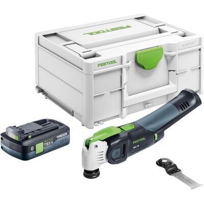 Oscillateur Sans Fil Festool Osc 18 E-basic 18 V Starlock Max Brushless + 1 Batterie 4,0 Ah + Systainer - Sans Chargeur - Publicité Oscillateur Sans Fil Festool Osc 18 E-basic 18 V Starlock Max Brushless + 1 Batterie 4,0 Ah + Systainer - Sans Chargeur - Publicité
