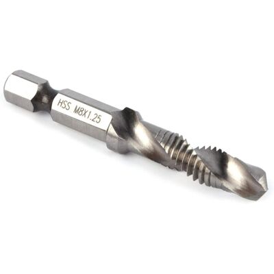 MOXIE Sjlerst Foret Taraud M8 Hss, Taraud Mèche M8, Taraud Pour Filetage 1/4" Forêt Taraudeur M8, Forets À Tige Hexagonale Forets Combinés Et Outils À Main Pour Forets À Bois, Métal Tendre, Aluminium, Fer - Publicité MOXIE Sjlerst Foret Taraud M8 Hss, Taraud Mèche M8, Taraud Pour Filetage 1/4" Forêt Taraudeur M8, Forets À Tige Hexagonale Forets Combinés Et Outils À Main Pour Forets À Bois, Métal Tendre, Aluminium, Fer - Publicité