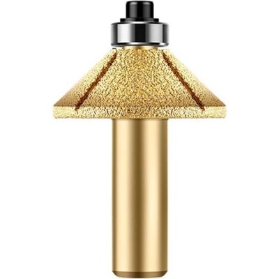 ABYSSE Bits De Routeur De Bord De Meulage Au Diamant - 45 Degrés Fraise Oblique Avec Roulement(1/2 Pouce-tige) - Publicité ABYSSE Bits De Routeur De Bord De Meulage Au Diamant - 45 Degrés Fraise Oblique Avec Roulement(1/2 Pouce-tige) - Publicité
