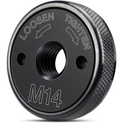 Melissa Écrou De Serrage Rapide Sds Clic M14, Pour Toutes Les Meuleuses D'Angle Aeg, Black & Decker, Dewalt, Flex, Hitachi, Metabo, Makita Etc - Publicité Melissa Écrou De Serrage Rapide Sds Clic M14, Pour Toutes Les Meuleuses D'Angle Aeg, Black & Decker, Dewalt, Flex, Hitachi, Metabo, Makita Etc - Publicité