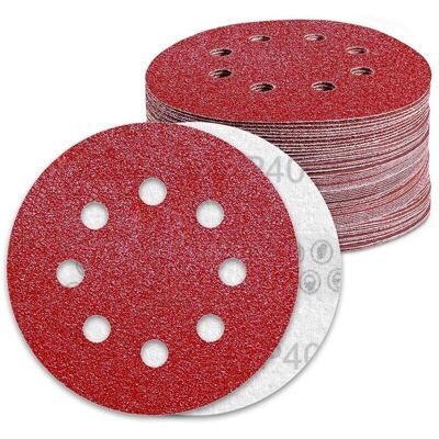 OEM Disques Abrasifs 125mm Grain 40 Papier Poncer 70 Pièces 8 Trous Disque Poncage Pour Ponceuse Excentrique - Publicité OEM Disques Abrasifs 125mm Grain 40 Papier Poncer 70 Pièces 8 Trous Disque Poncage Pour Ponceuse Excentrique - Publicité