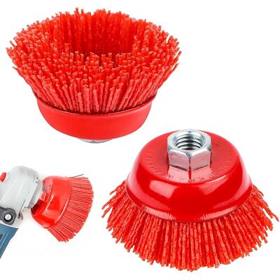SANS MARQUE Lot De 2 Brosses À Pot Pour Meuleuse D'Angle Et Perceuse, Nettoyage De La Saleté, Brosse En Nylon, M14 - Publicité SANS MARQUE Lot De 2 Brosses À Pot Pour Meuleuse D'Angle Et Perceuse, Nettoyage De La Saleté, Brosse En Nylon, M14 - Publicité