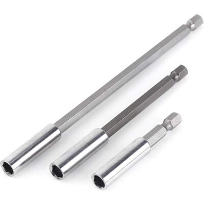 Scotch 3pcs 1/4" Tige Porte Embouts Magnétique Extension De Vissage Rallonge Perceuse Électrique Tournevis Extension Pour Foret Electrique - Publicité Scotch 3pcs 1/4" Tige Porte Embouts Magnétique Extension De Vissage Rallonge Perceuse Électrique Tournevis Extension Pour Foret Electrique - Publicité