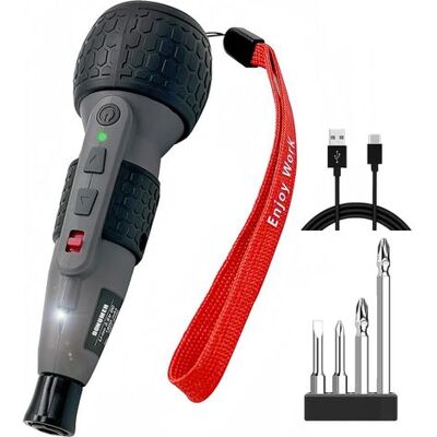ABYSSE Tournevis Électrique Sans Fil 3,6 V - Mini Perceuse - Batterie Au Lithium Rechargeable - Réglage Du Couple - Lumière Led Automatique Et Manuelle - Entretien Du Gadget Domestique (noir) - Publicité ABYSSE Tournevis Électrique Sans Fil 3,6 V - Mini Perceuse - Batterie Au Lithium Rechargeable - Réglage Du Couple - Lumière Led Automatique Et Manuelle - Entretien Du Gadget Domestique (noir) - Publicité